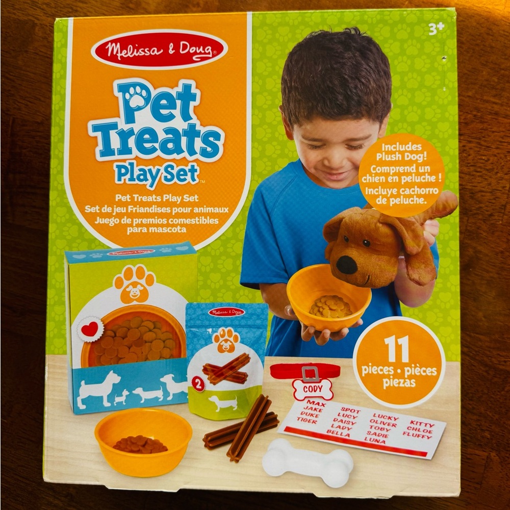 Melissa & Doug Pet Treats Play Set Toy for Ages 3 and Up NIB